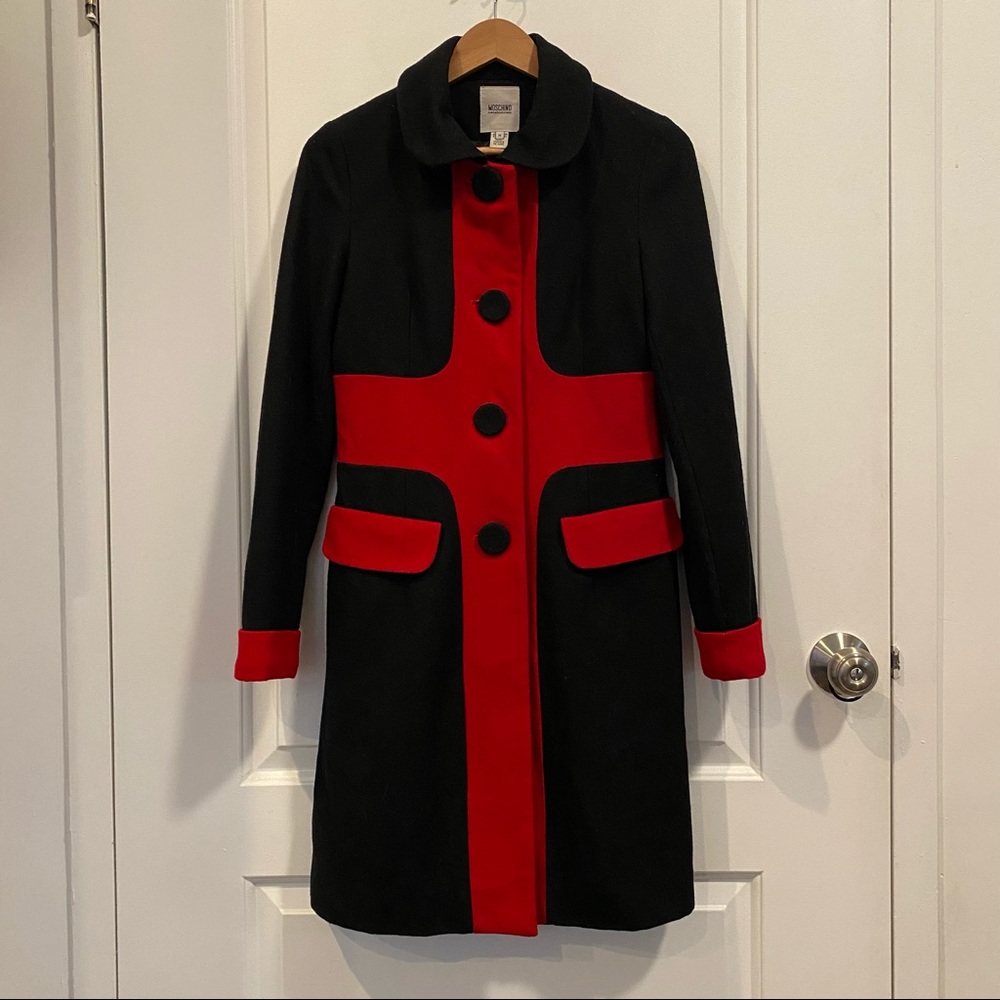 Moschino Cheap And Chic Color Block Coat - Picture 3 of 4